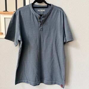 Alesbury Charcoal Short Sleeve Henley